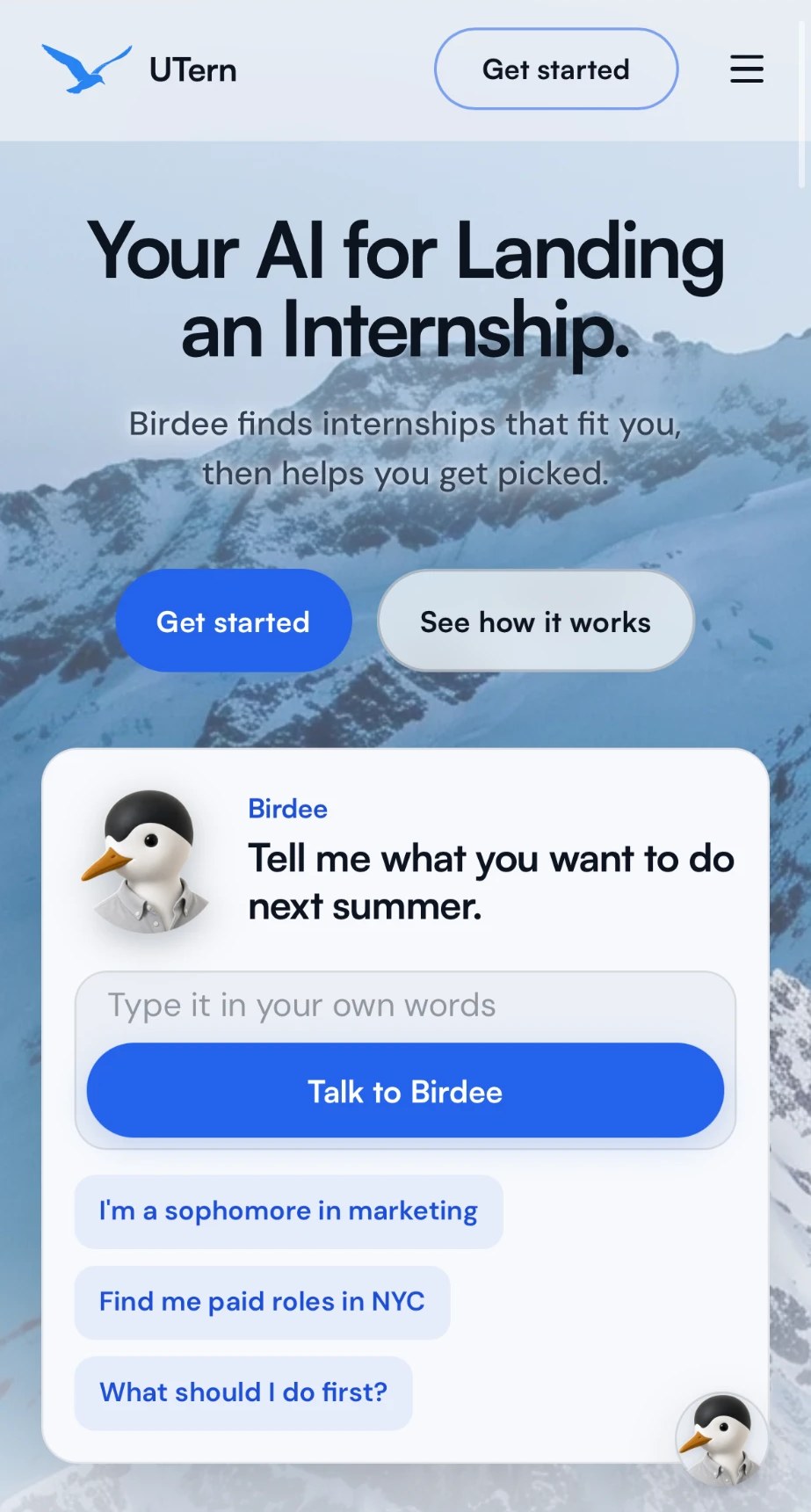 UTern — your AI for landing an internship
